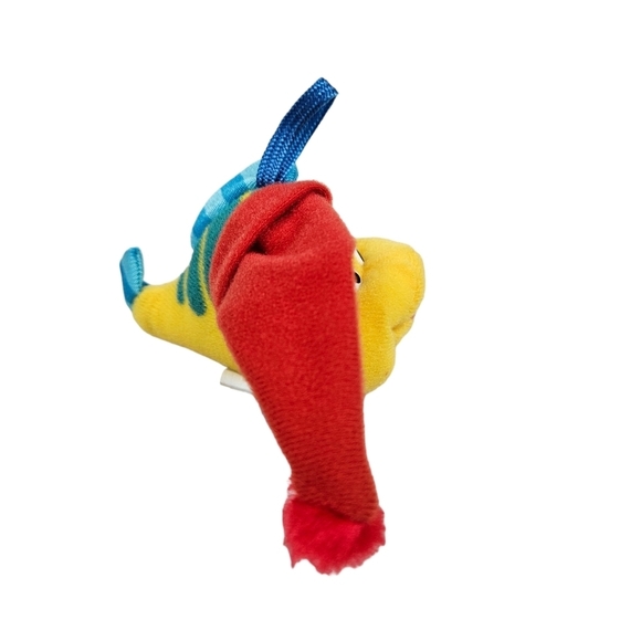 Vintage McDonald's Disney‎ Little Mermaid Flounder Plush Christmas Ornament - Picture 5 of 9